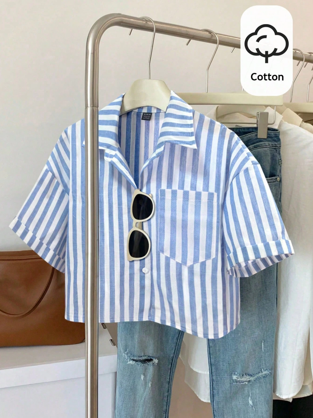 Shoreline Striped Crop Elitaire