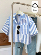 Shoreline Striped Crop Elitaire