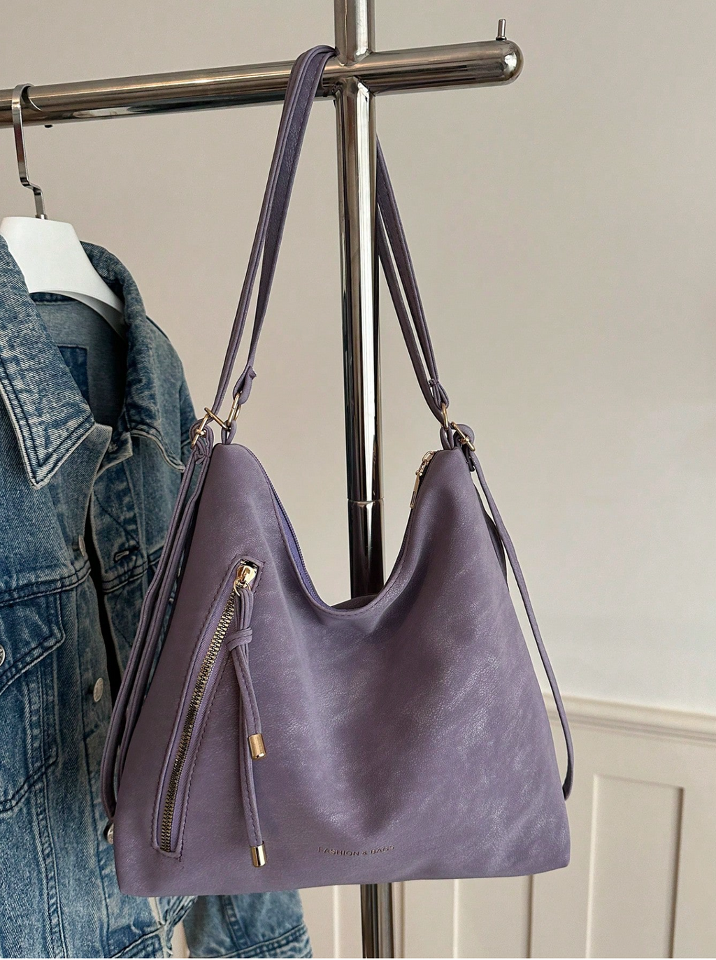 The Angled Zip Convertible Tote Elitaire