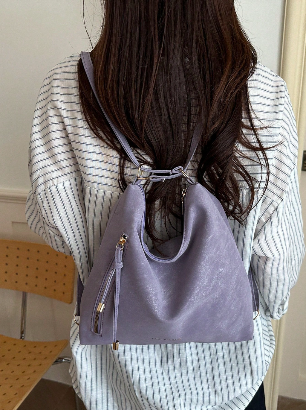 The Angled Zip Convertible Tote Elitaire