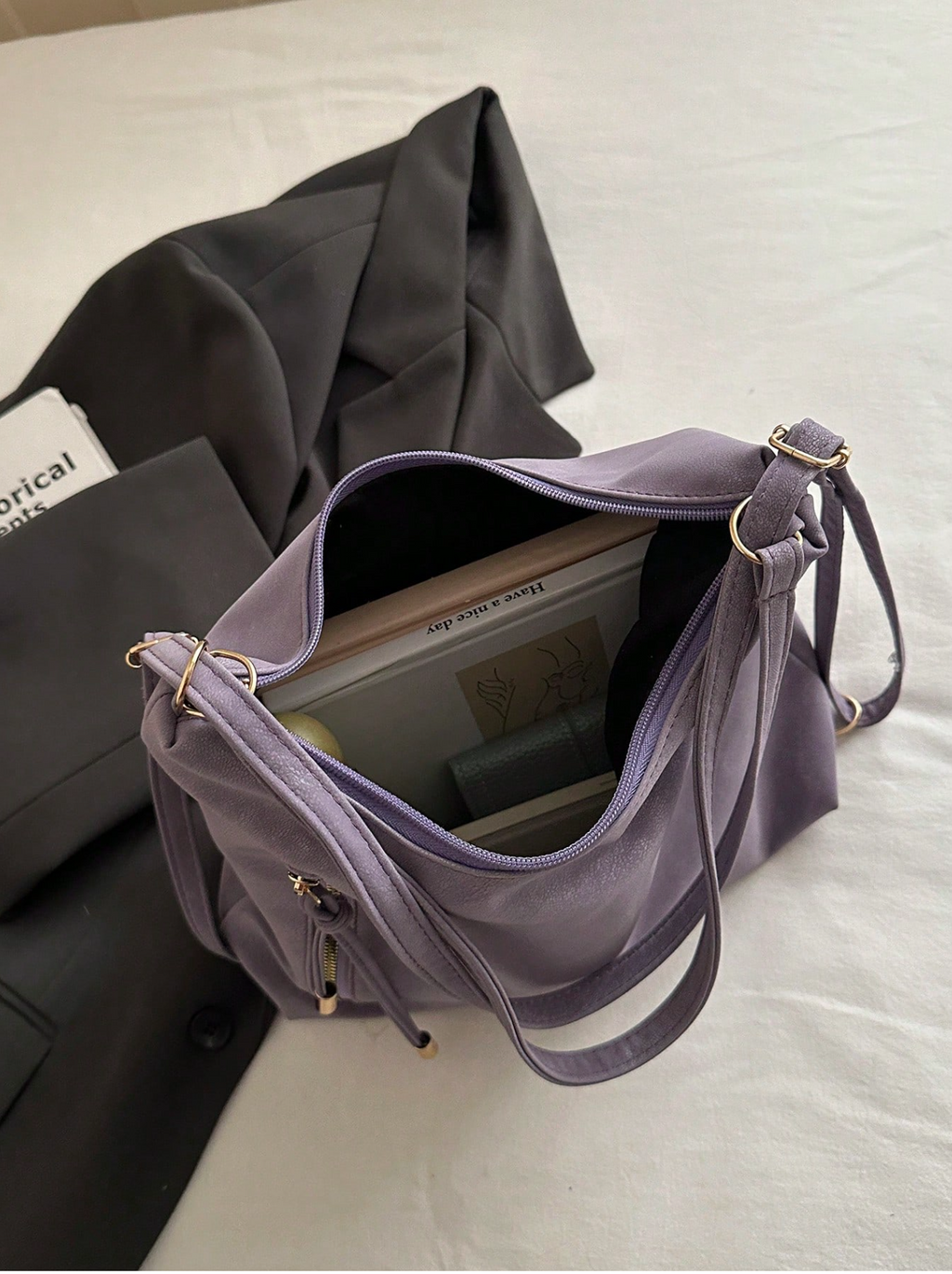 The Angled Zip Convertible Tote Elitaire
