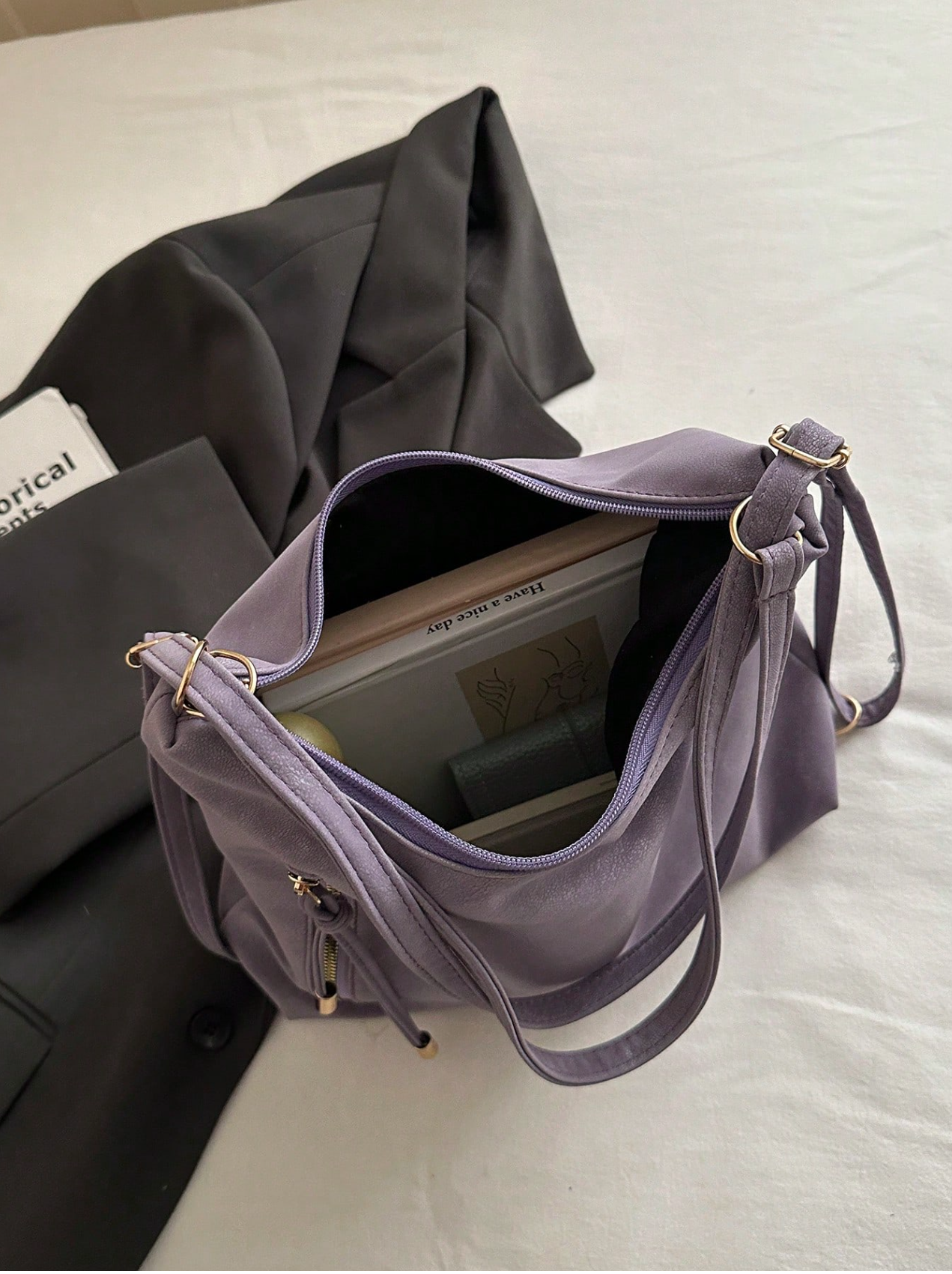 The Angled Zip Convertible Tote Elitaire