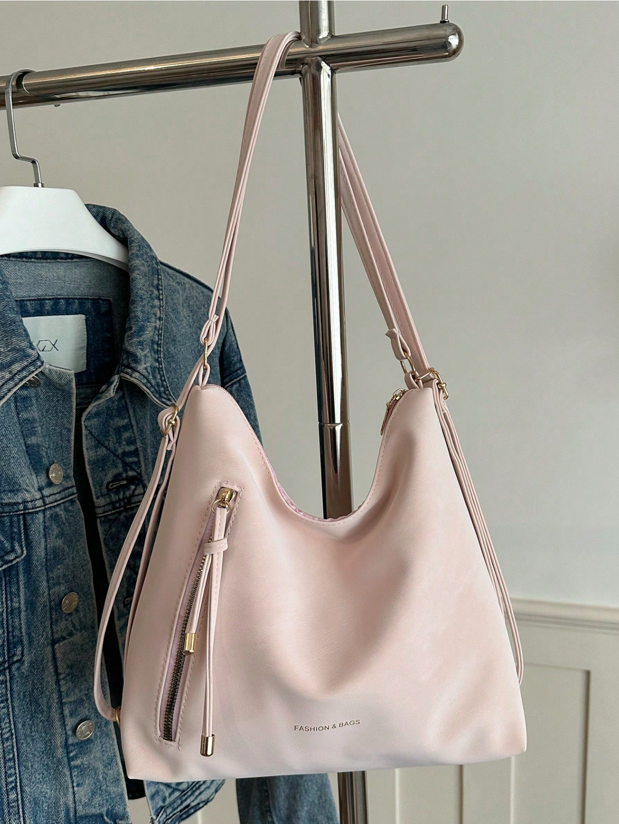 The Angled Zip Convertible Tote Elitaire