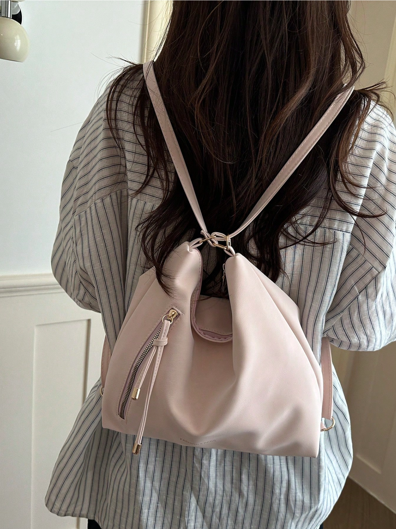 The Angled Zip Convertible Tote Elitaire