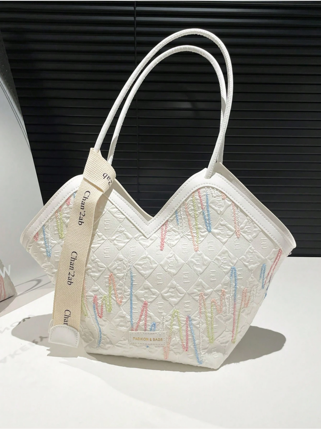 The Ribbon-Accent Tote Elitaire