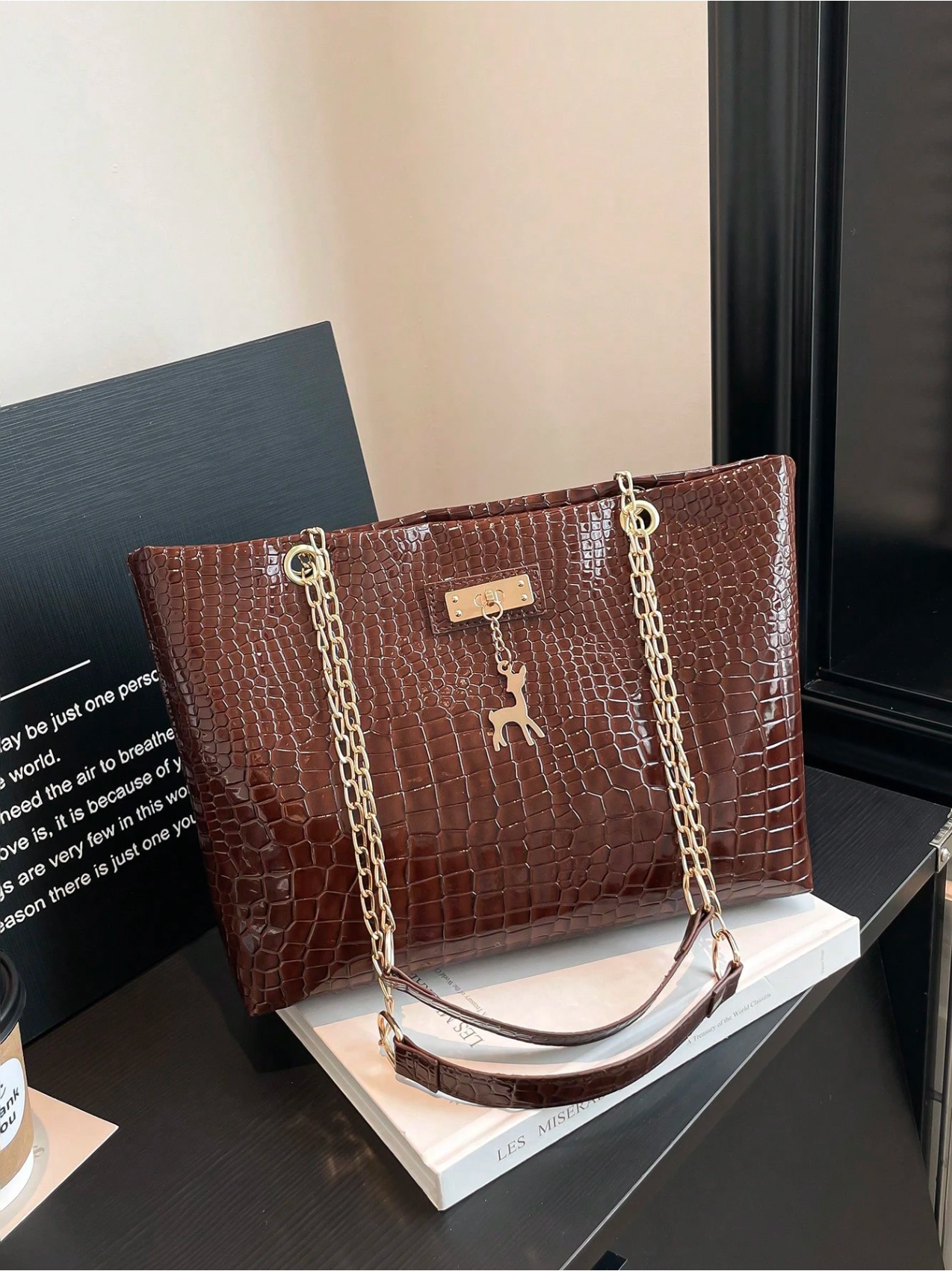 Deer Charm Tote Elitaire