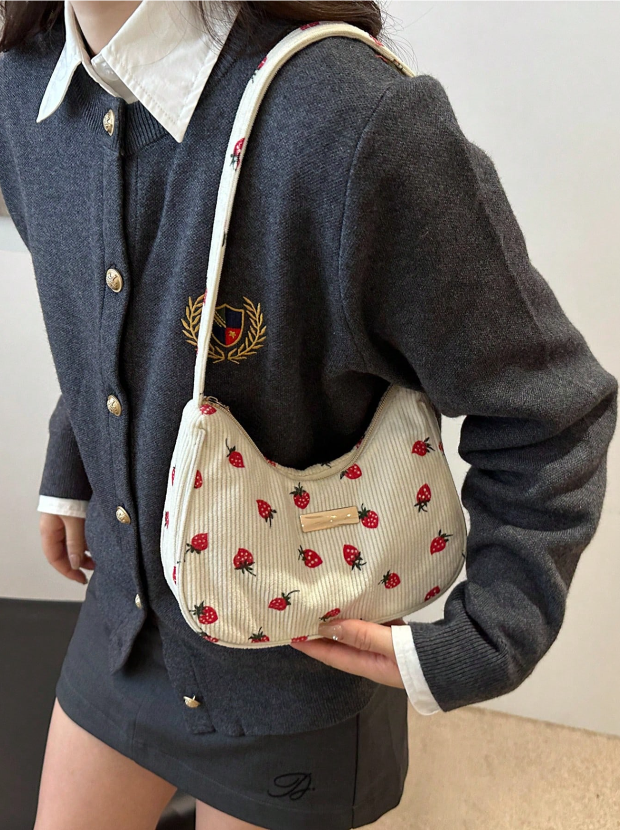 Sweetberry Corduroy Hobo Elitaire