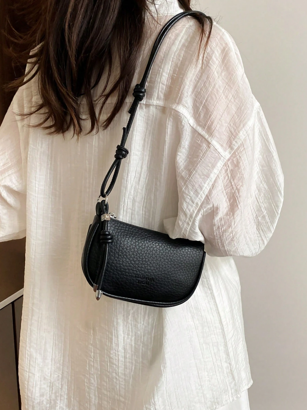 Textured-Detail Bag Elitaire