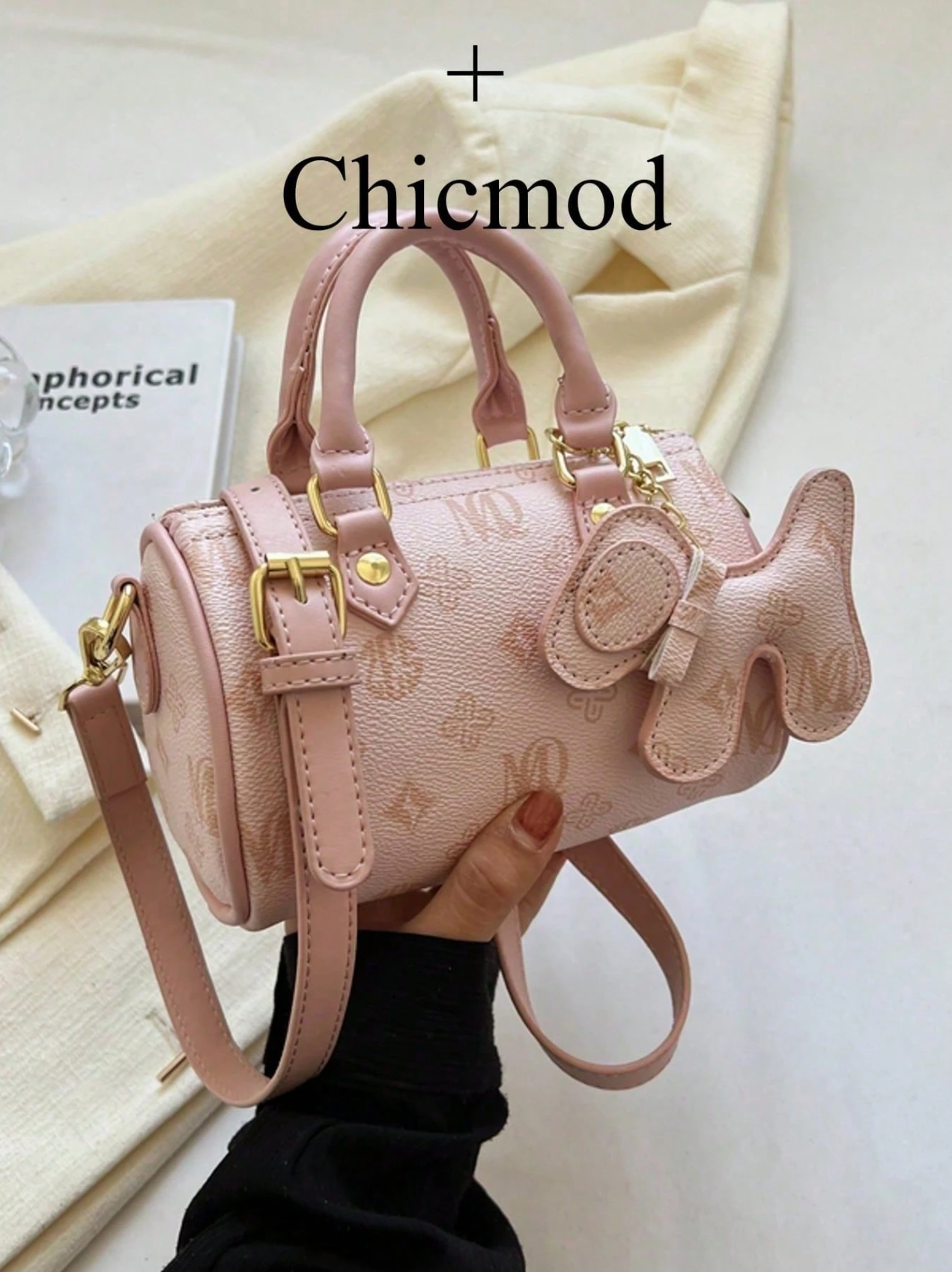 Quartz Monogram Barrel Bag Elitaire