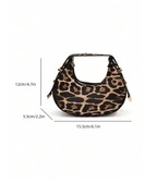 Leopard Lux Crescent Bag Elitaire