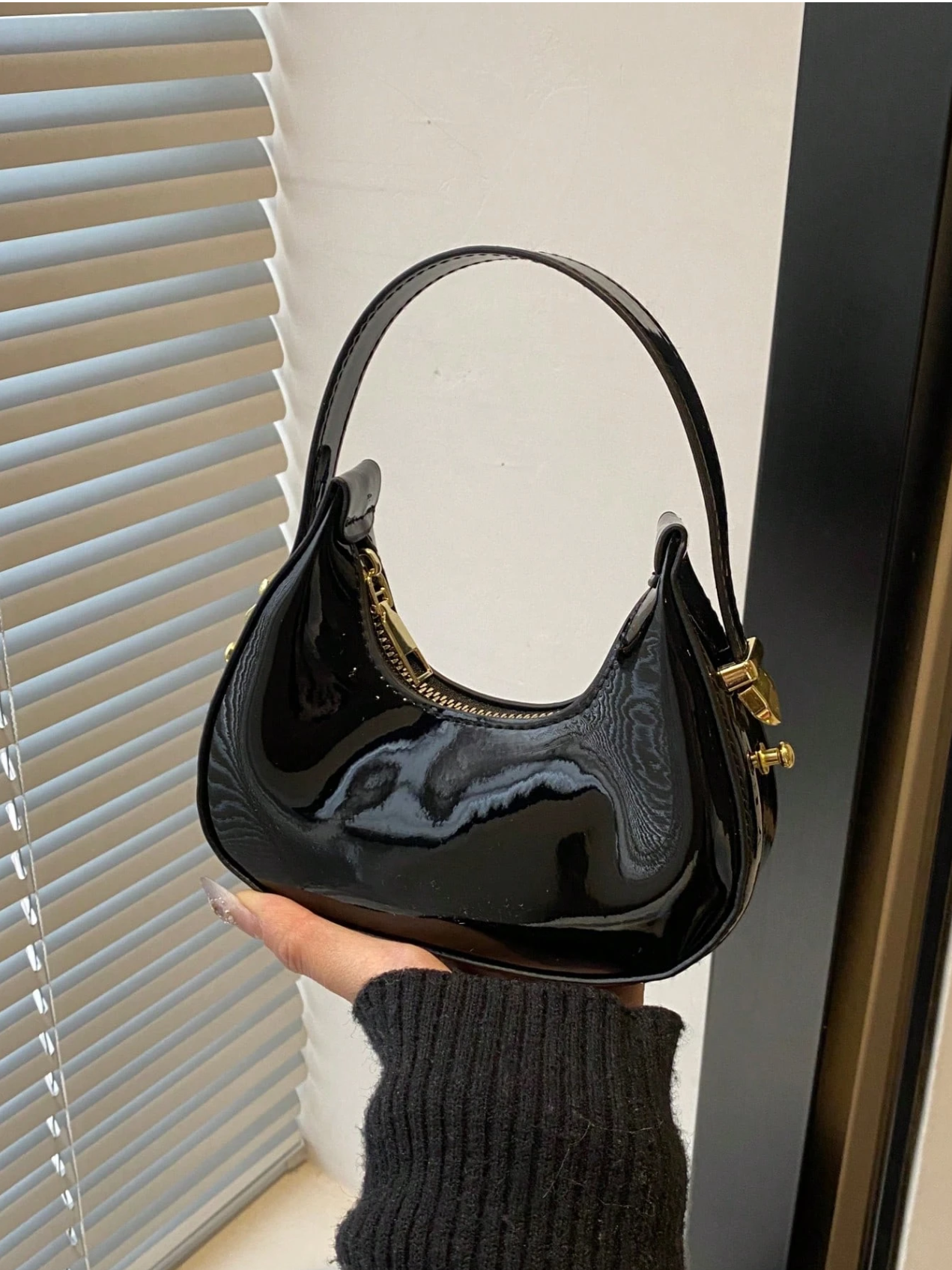 Gloss Crescent Bag Elitaire