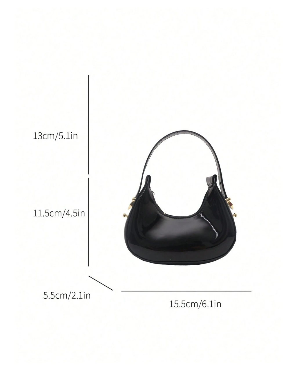Gloss Crescent Bag Elitaire