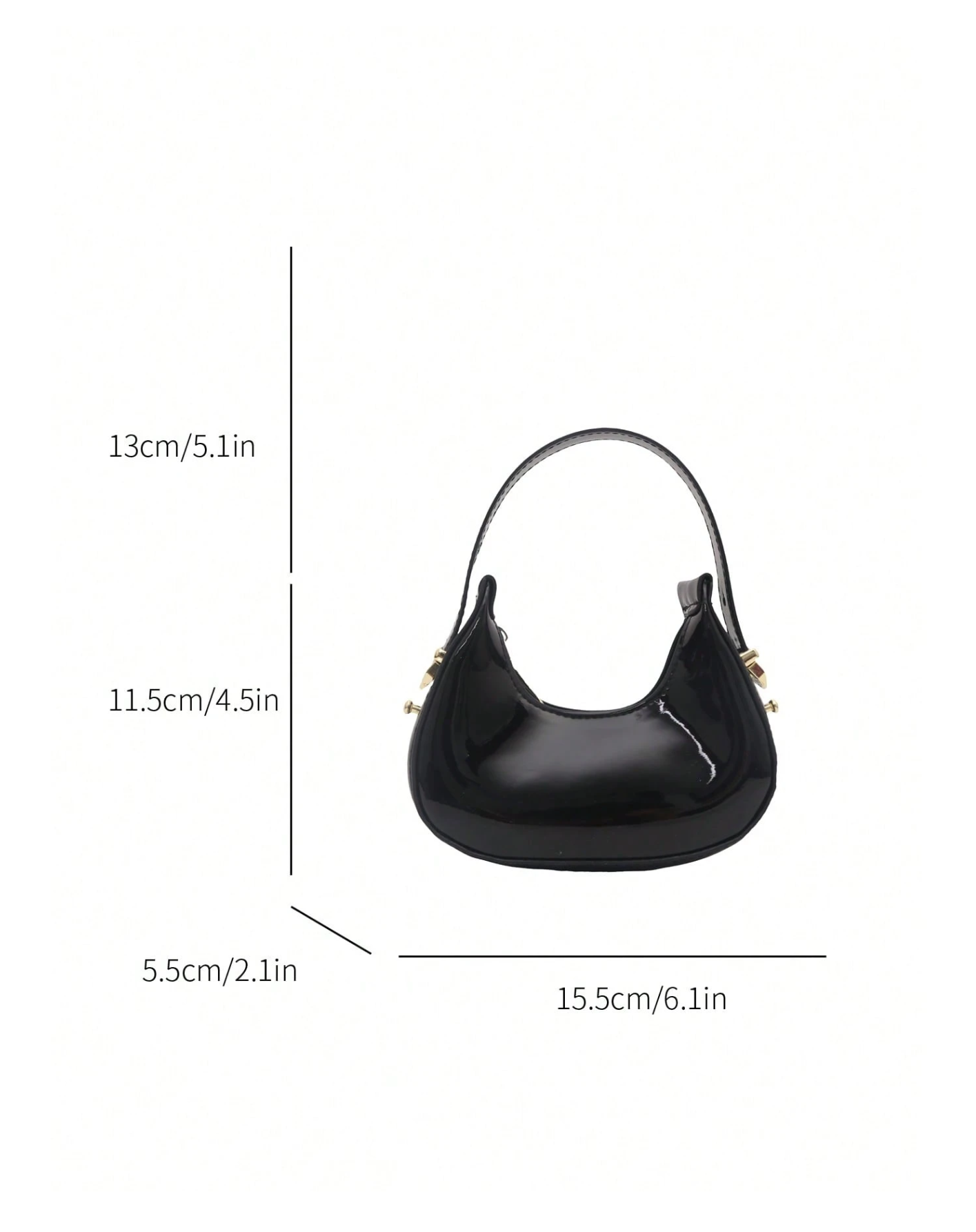 Gloss Crescent Bag Elitaire