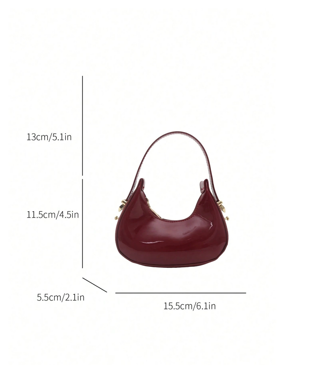 Gloss Crescent Bag Elitaire