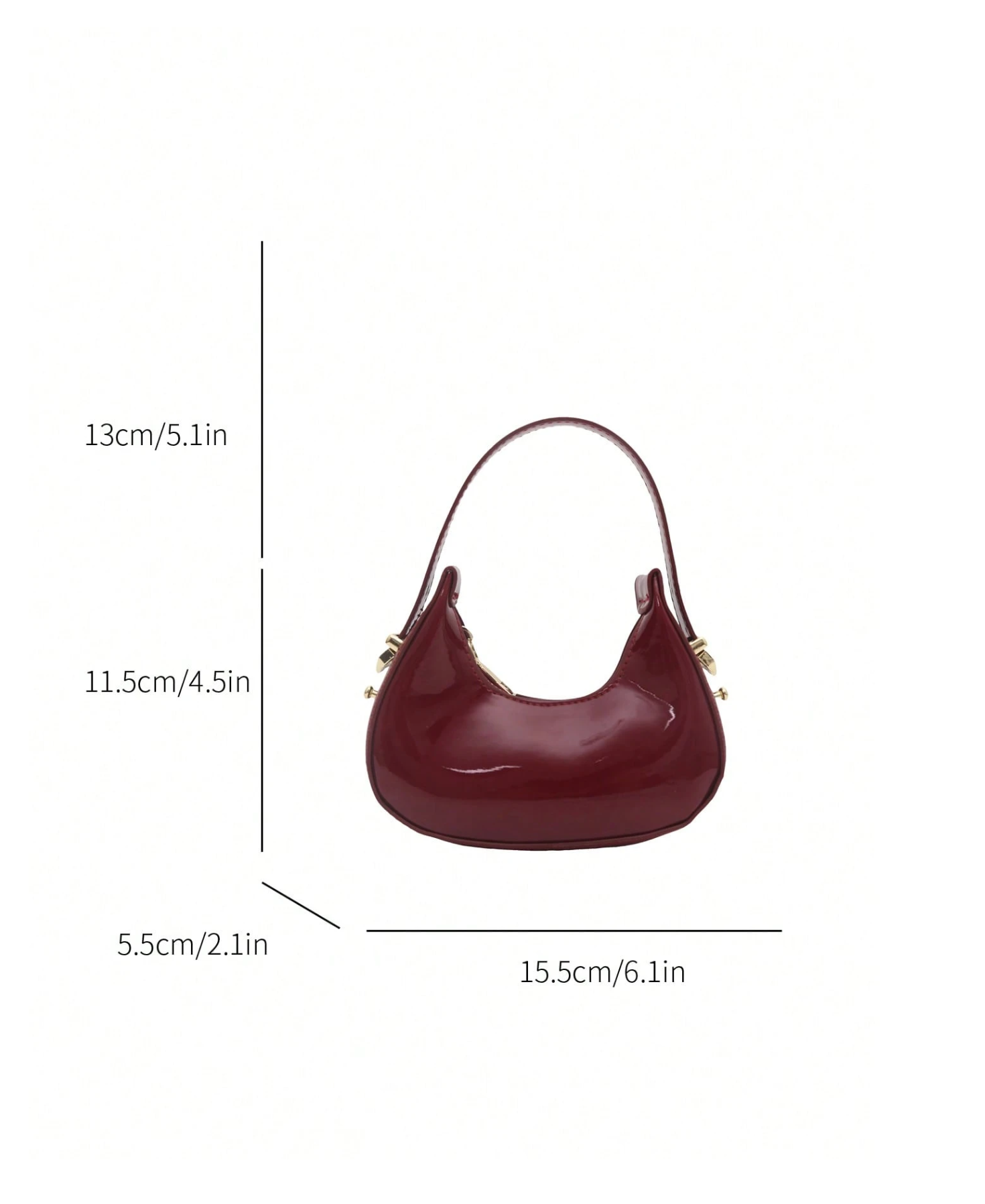 Gloss Crescent Bag Elitaire