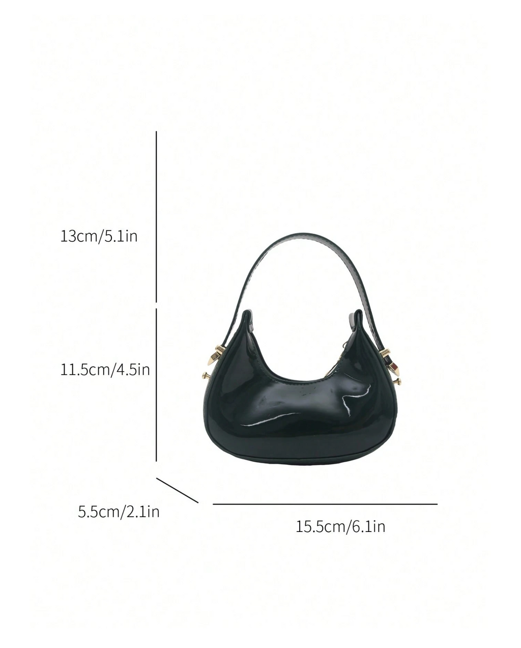 Gloss Crescent Bag Elitaire