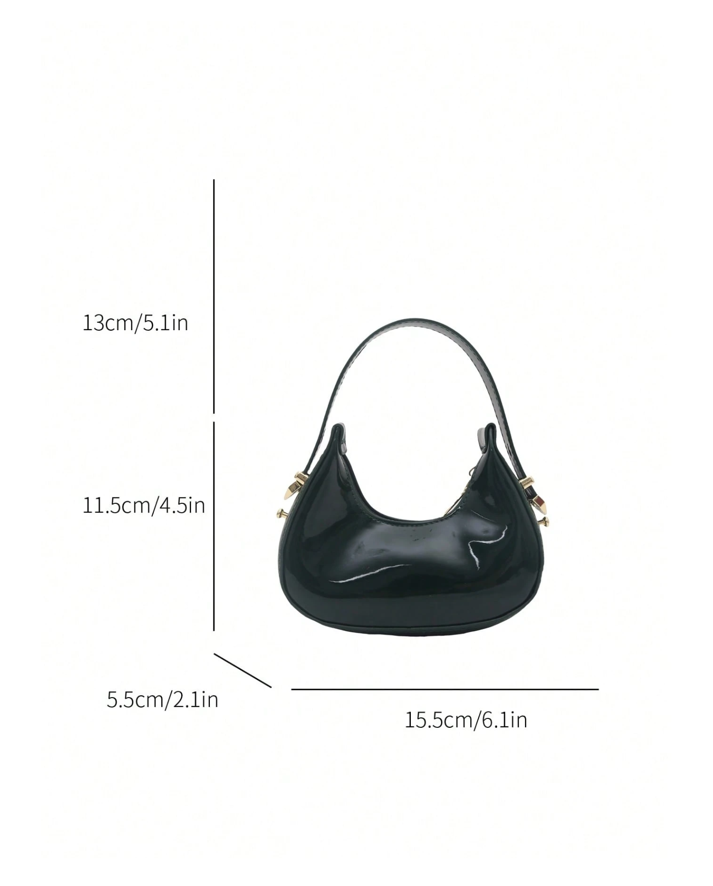 Gloss Crescent Bag Elitaire