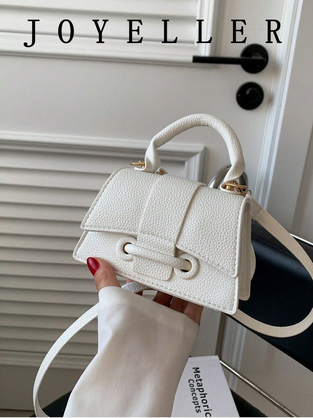 Pebbled Trapezoid Bag Elitaire