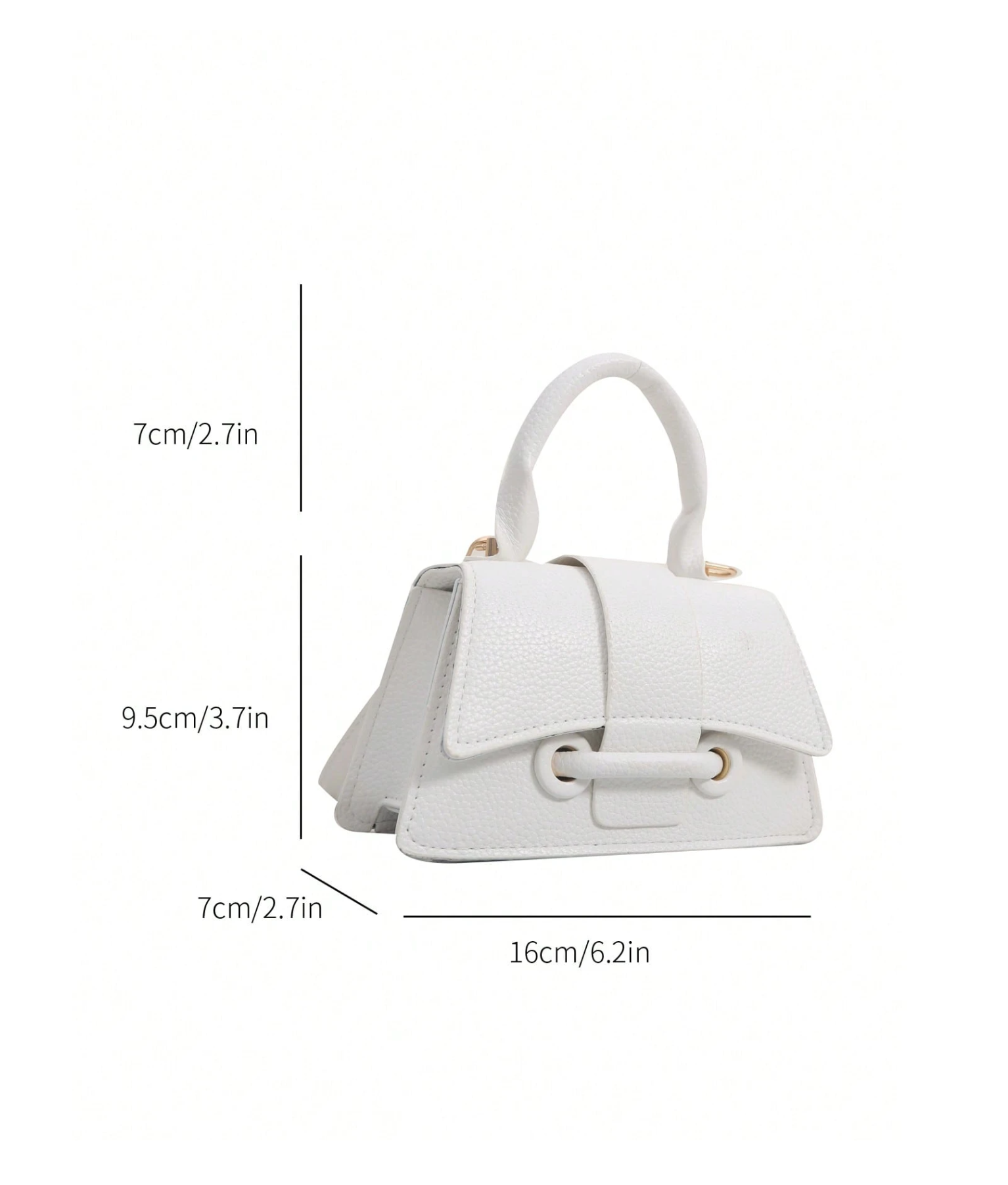 Pebbled Trapezoid Bag Elitaire