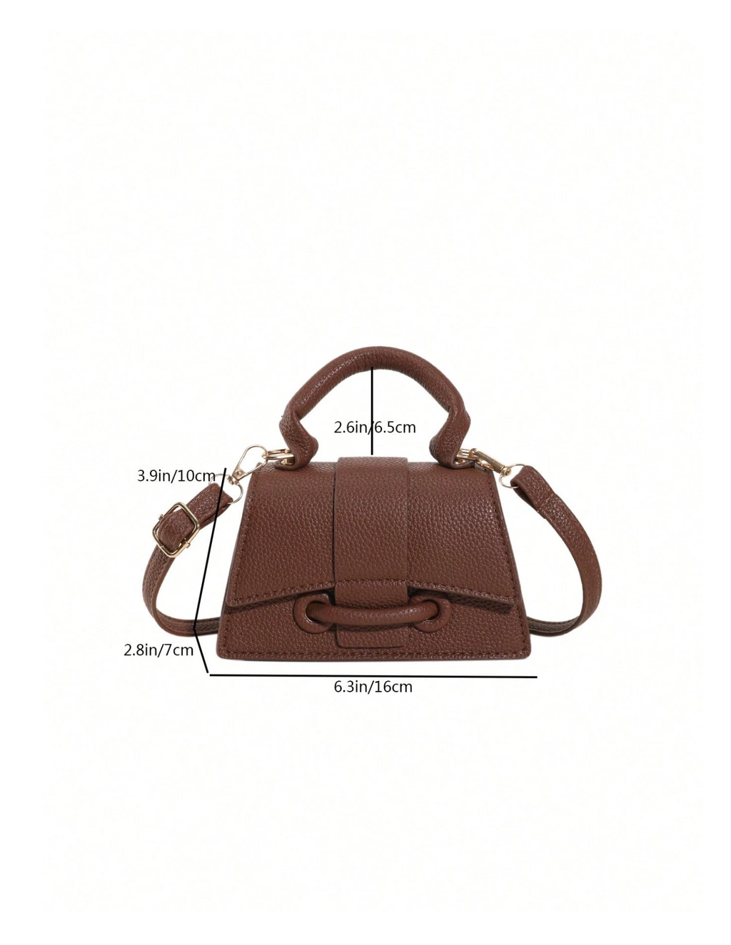 Pebbled Trapezoid Bag Elitaire