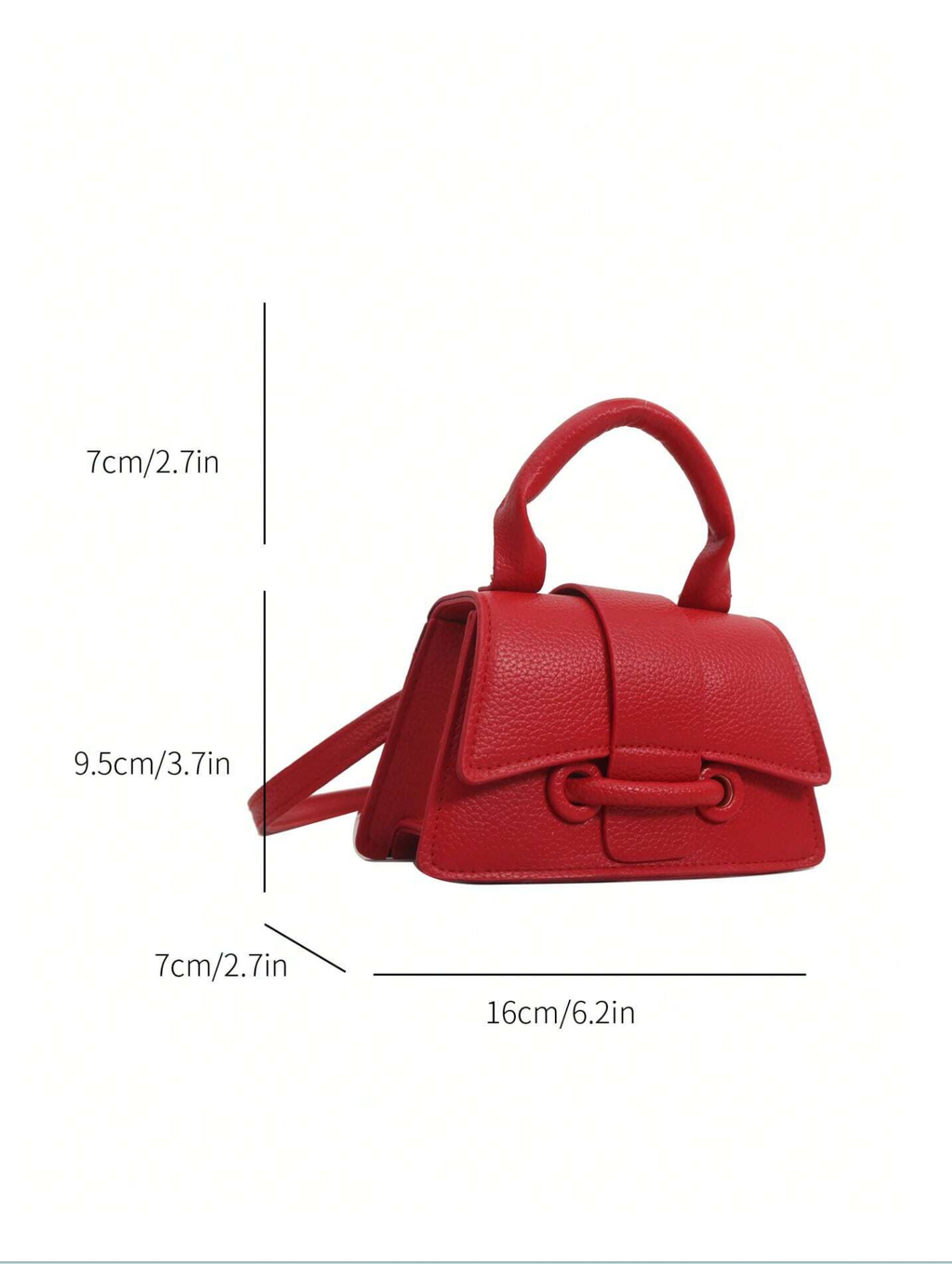 Pebbled Trapezoid Bag Elitaire