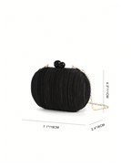 Pleated Satin Clutch Elitaire