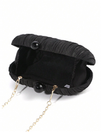 Pleated Satin Clutch Elitaire