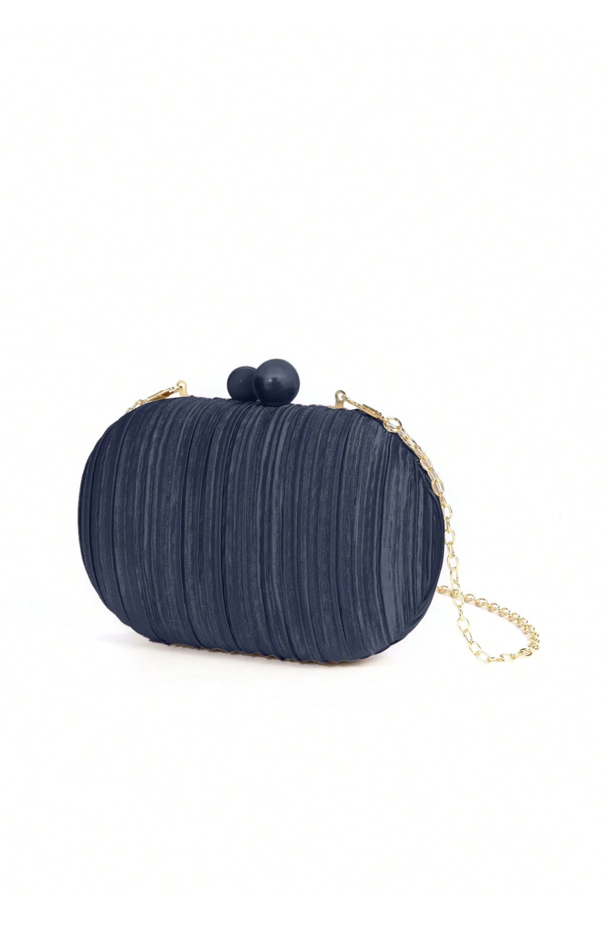 Pleated Satin Clutch Elitaire
