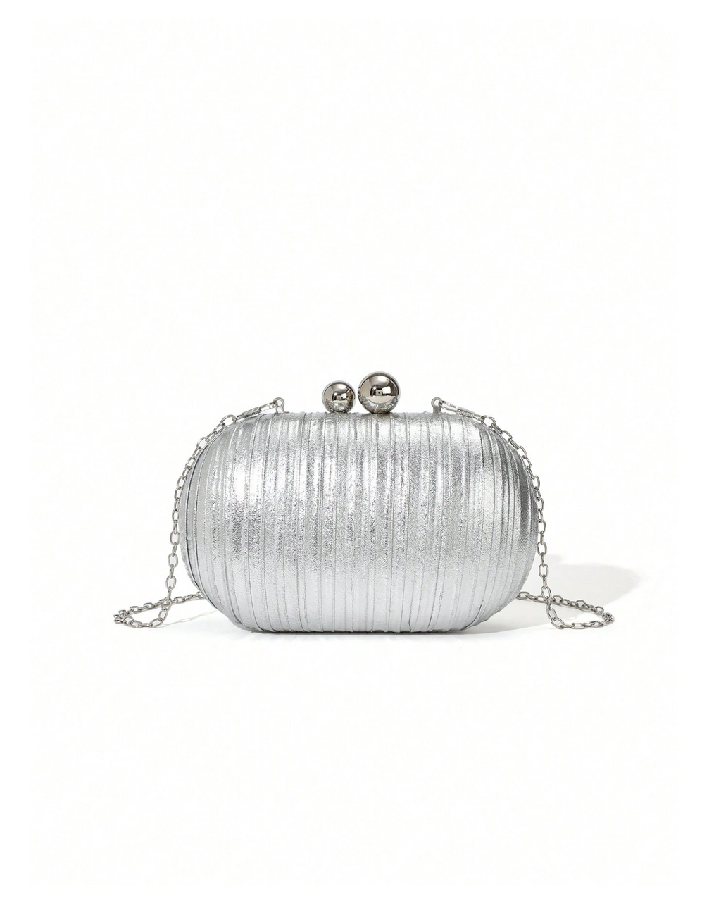 Pleated Satin Clutch Elitaire