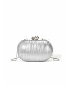 Pleated Satin Clutch Elitaire