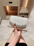 Luminous Pleated Clutch Elitaire