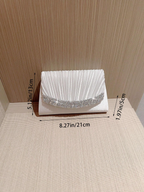 Luminous Pleated Clutch Elitaire