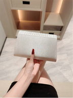 Luminous Pleated Clutch Elitaire