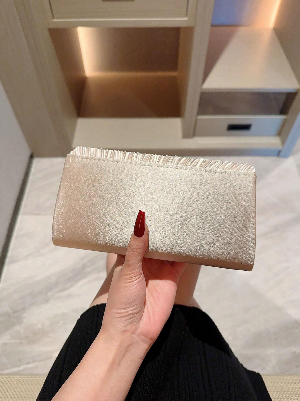 Stellar Satin Clutch Elitaire