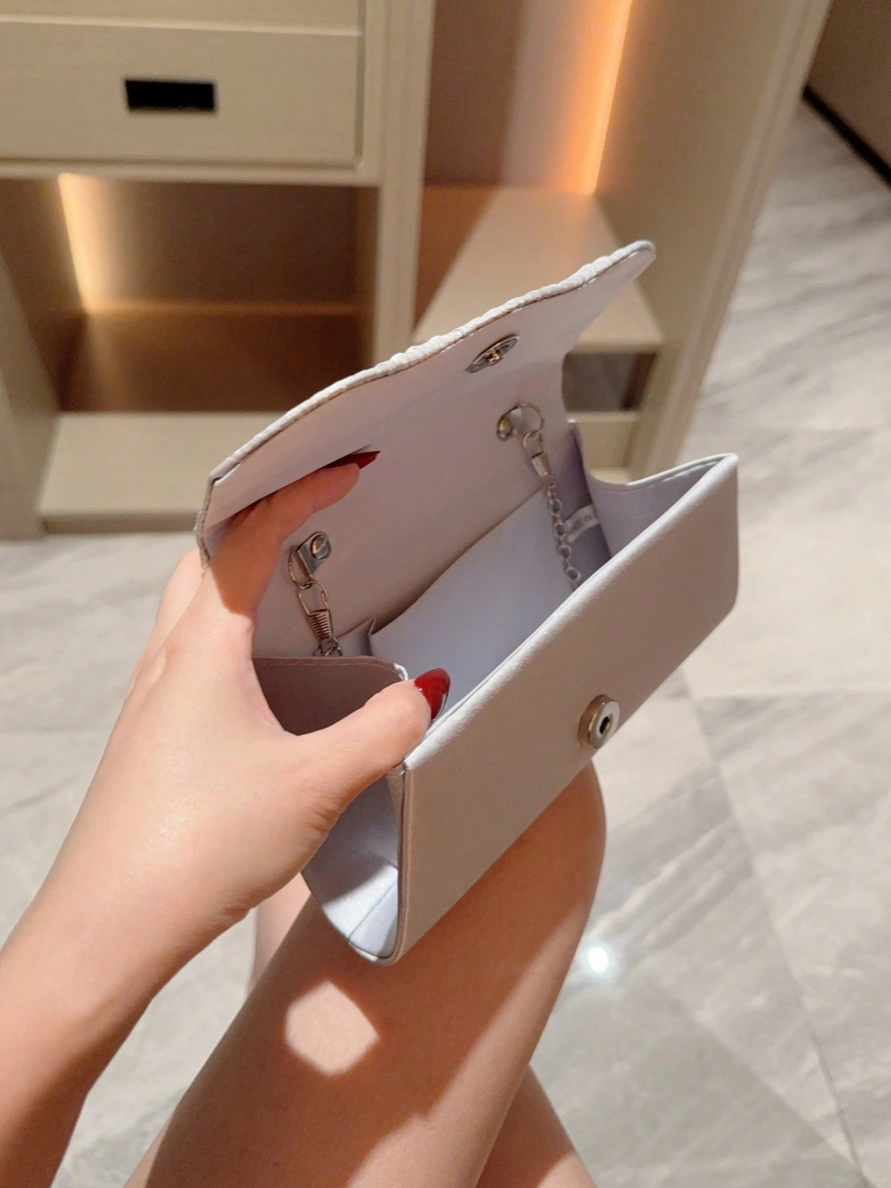 Stellar Satin Clutch Elitaire
