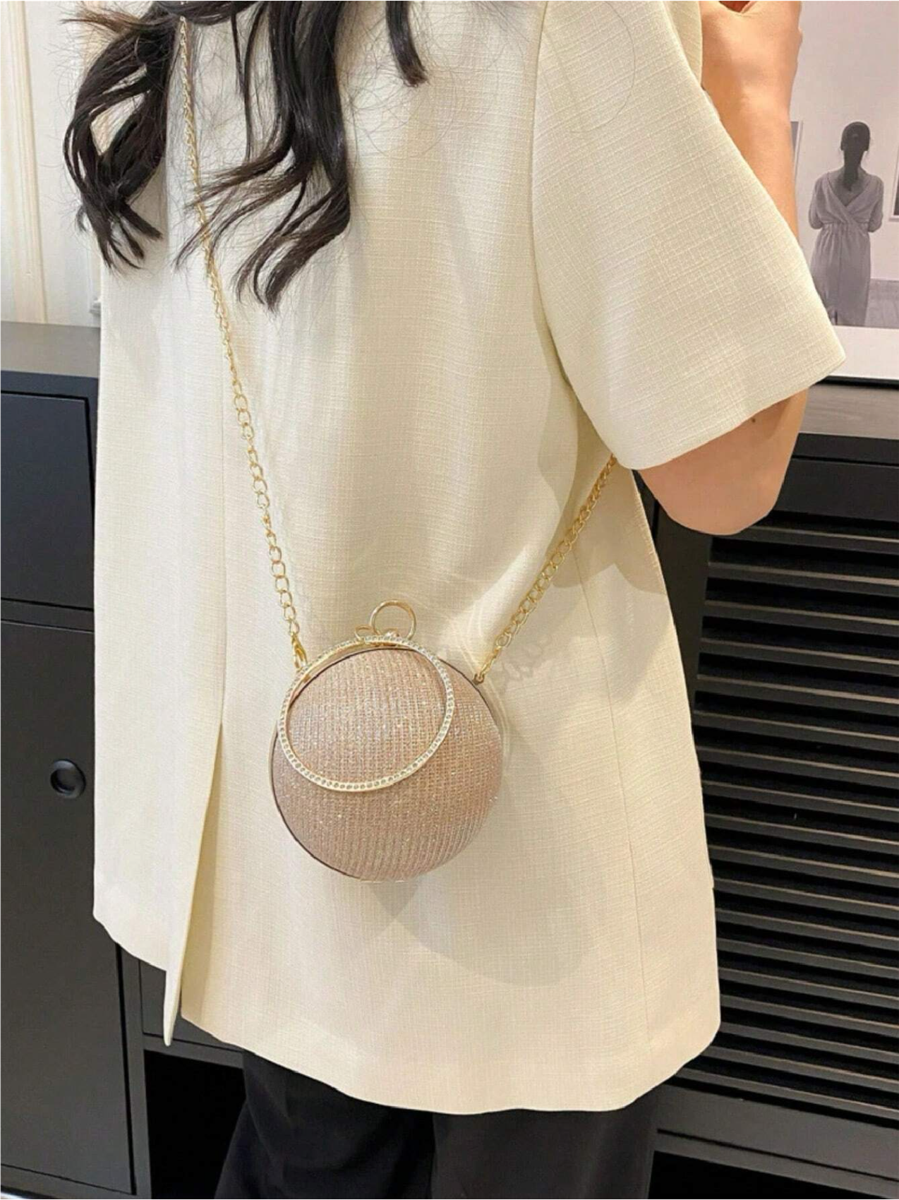 Orb Rhinestone Clutch Elitaire