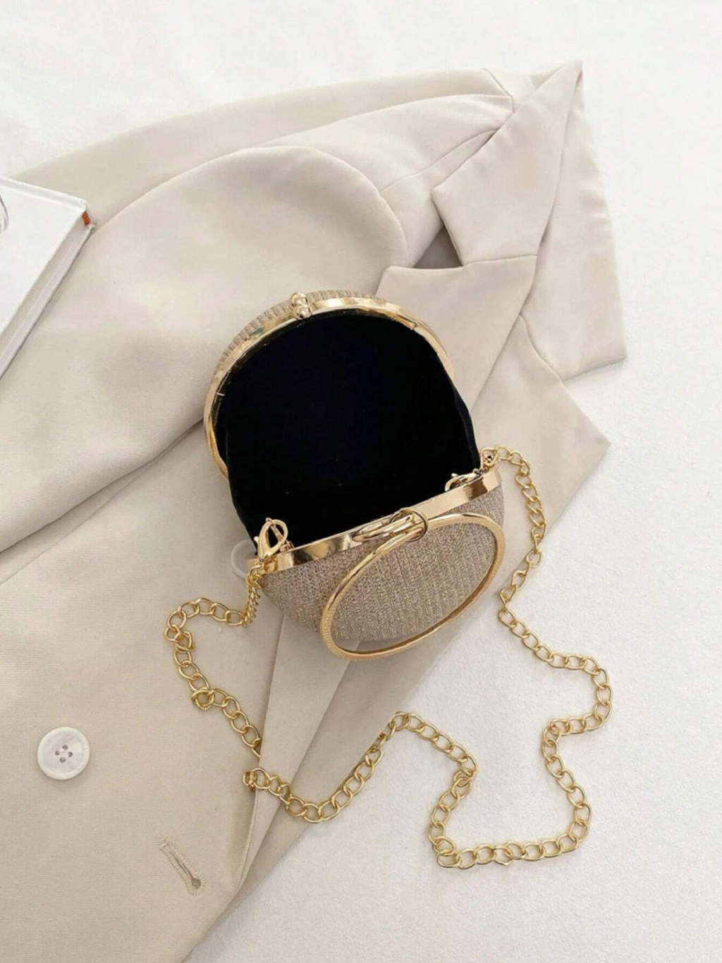 Orb Rhinestone Clutch Elitaire
