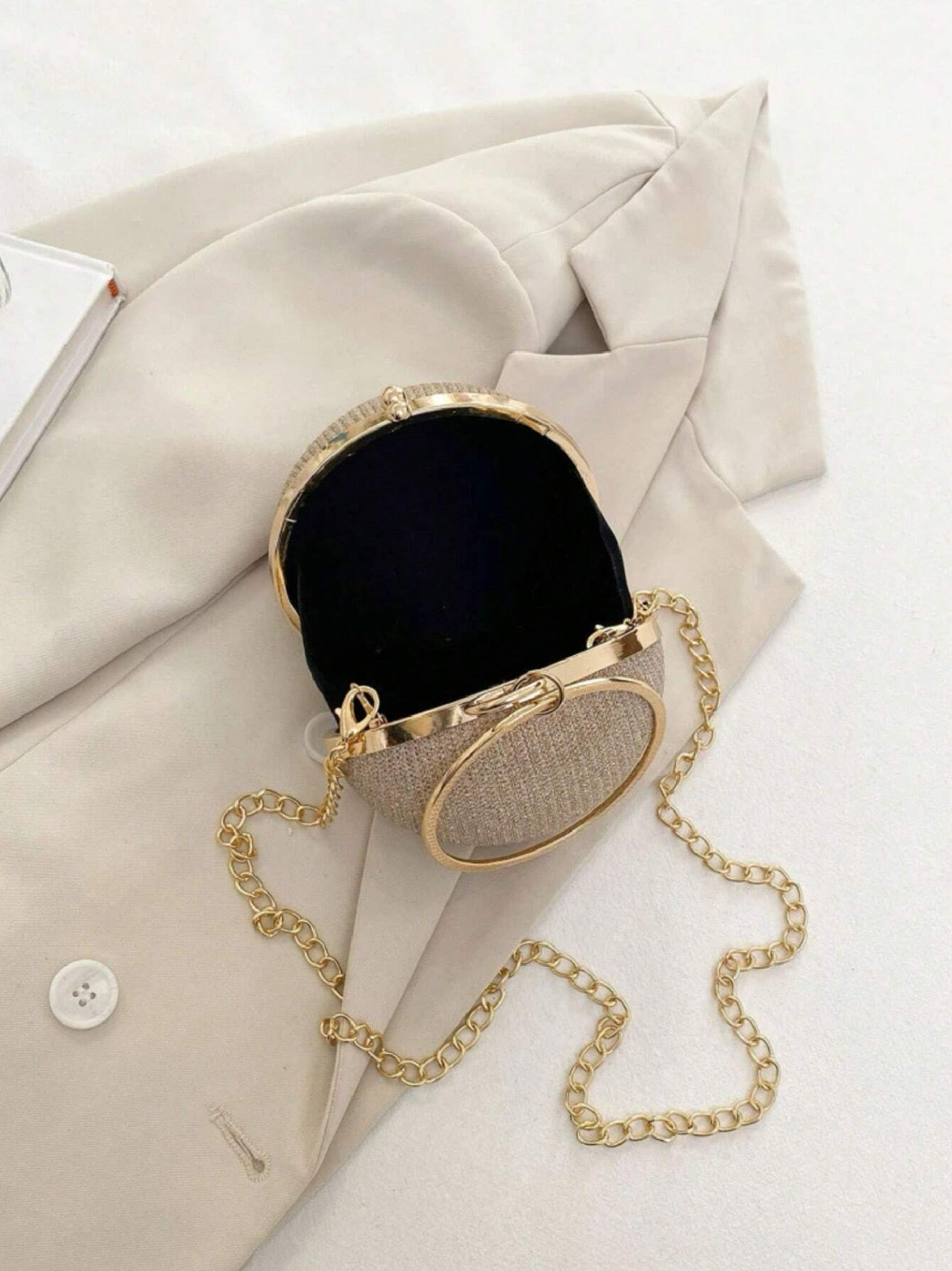Orb Rhinestone Clutch Elitaire