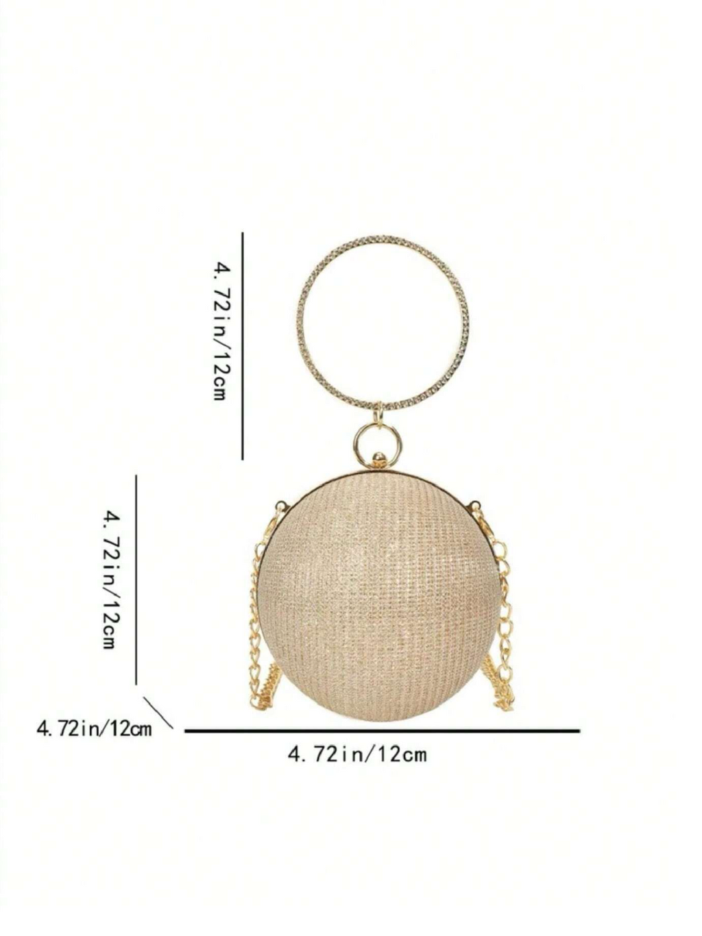 Orb Rhinestone Clutch Elitaire