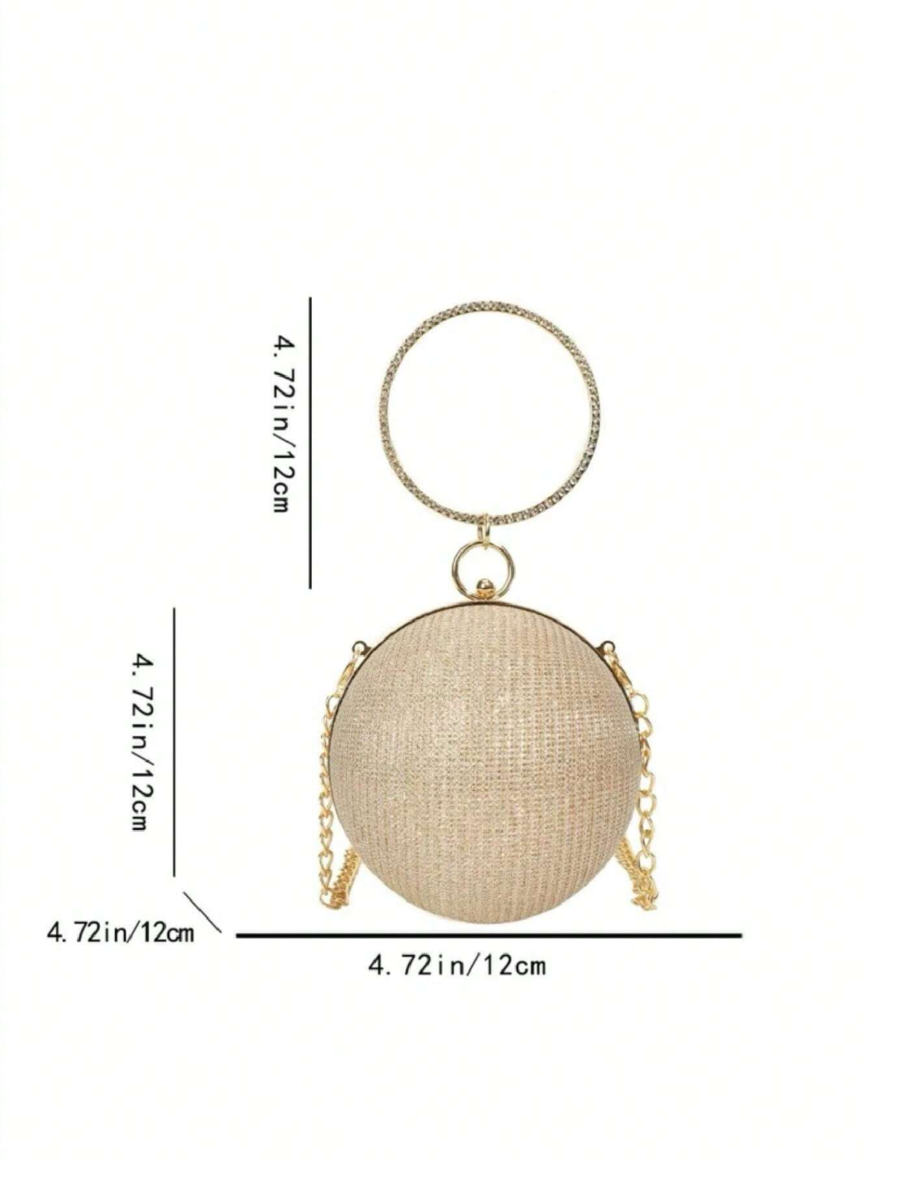 Orb Rhinestone Clutch Elitaire
