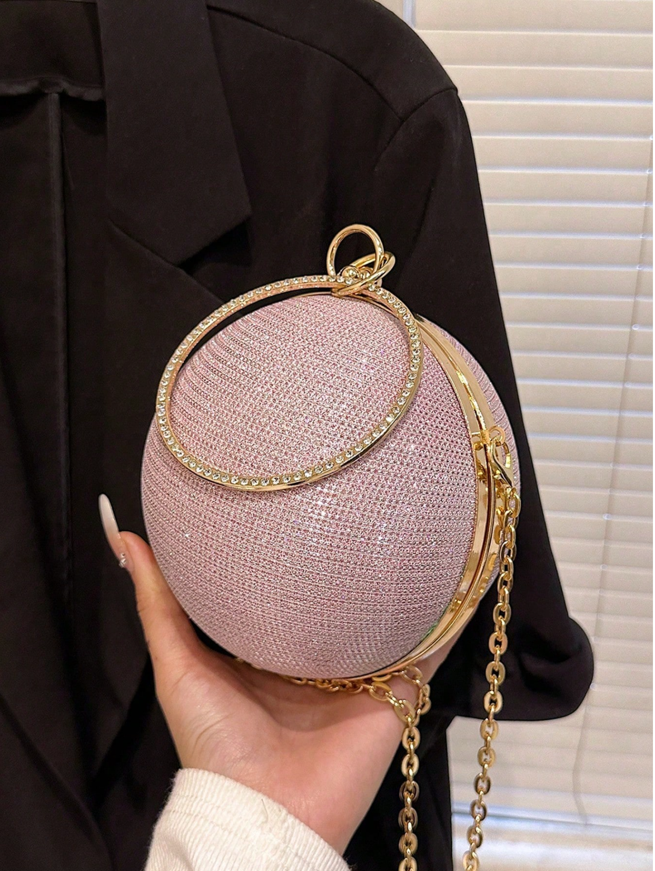 Orb Rhinestone Clutch Elitaire