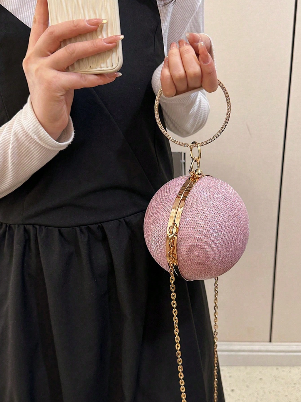 Orb Rhinestone Clutch Elitaire