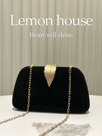 Leaf Velvet Clutch Elitaire
