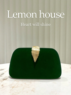 Leaf Velvet Clutch Elitaire