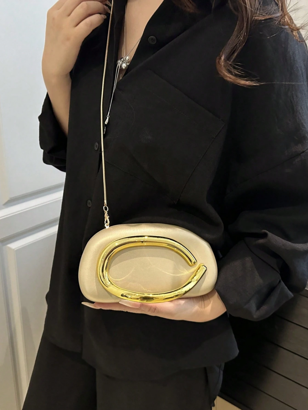 Metallic Novelty Clutch Elitaire