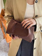 Textured Pleated Clutch Elitaire