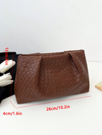Textured Pleated Clutch Elitaire