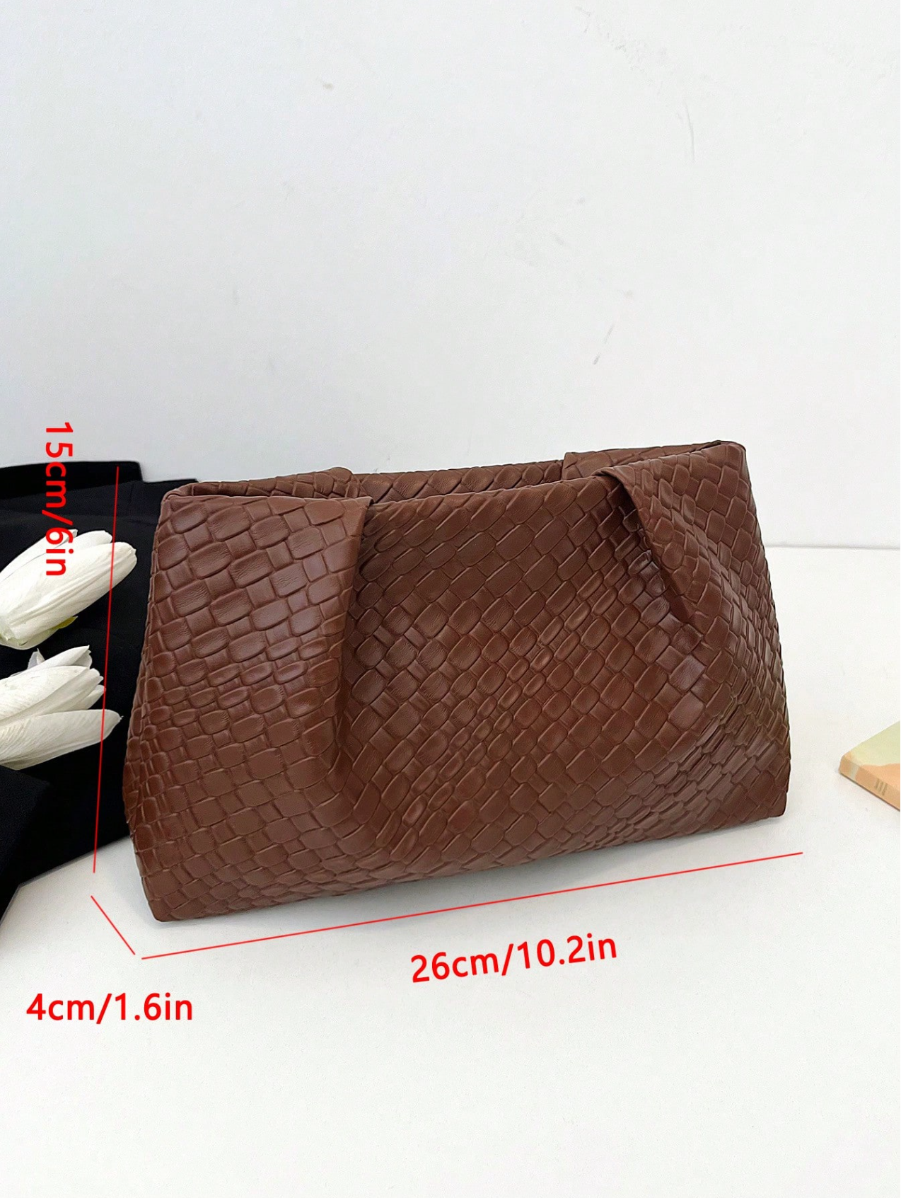Textured Pleated Clutch Elitaire