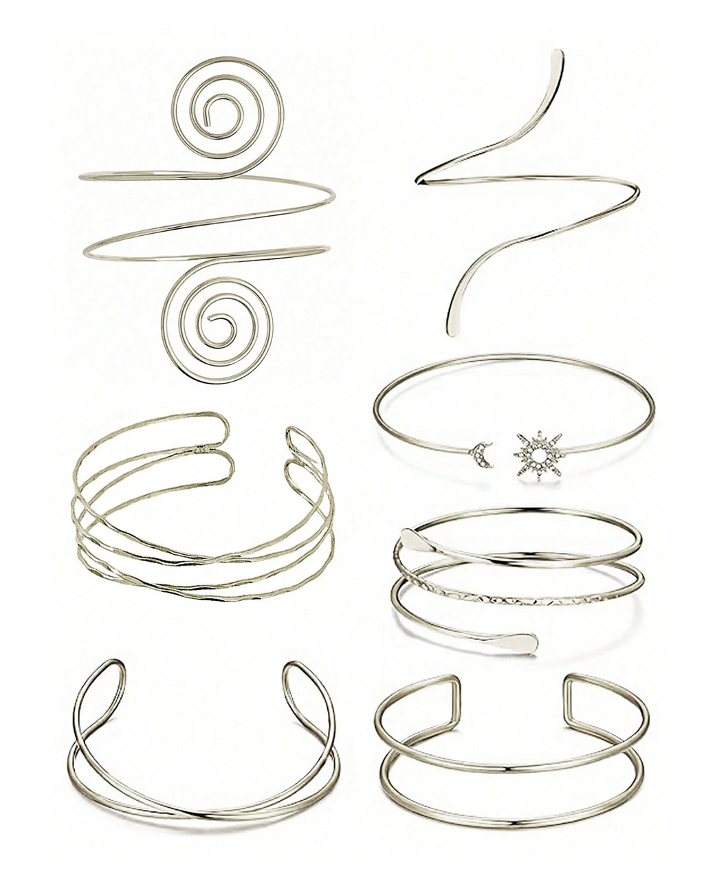 7 Pcs/Set Silver Armet Set Elitaire