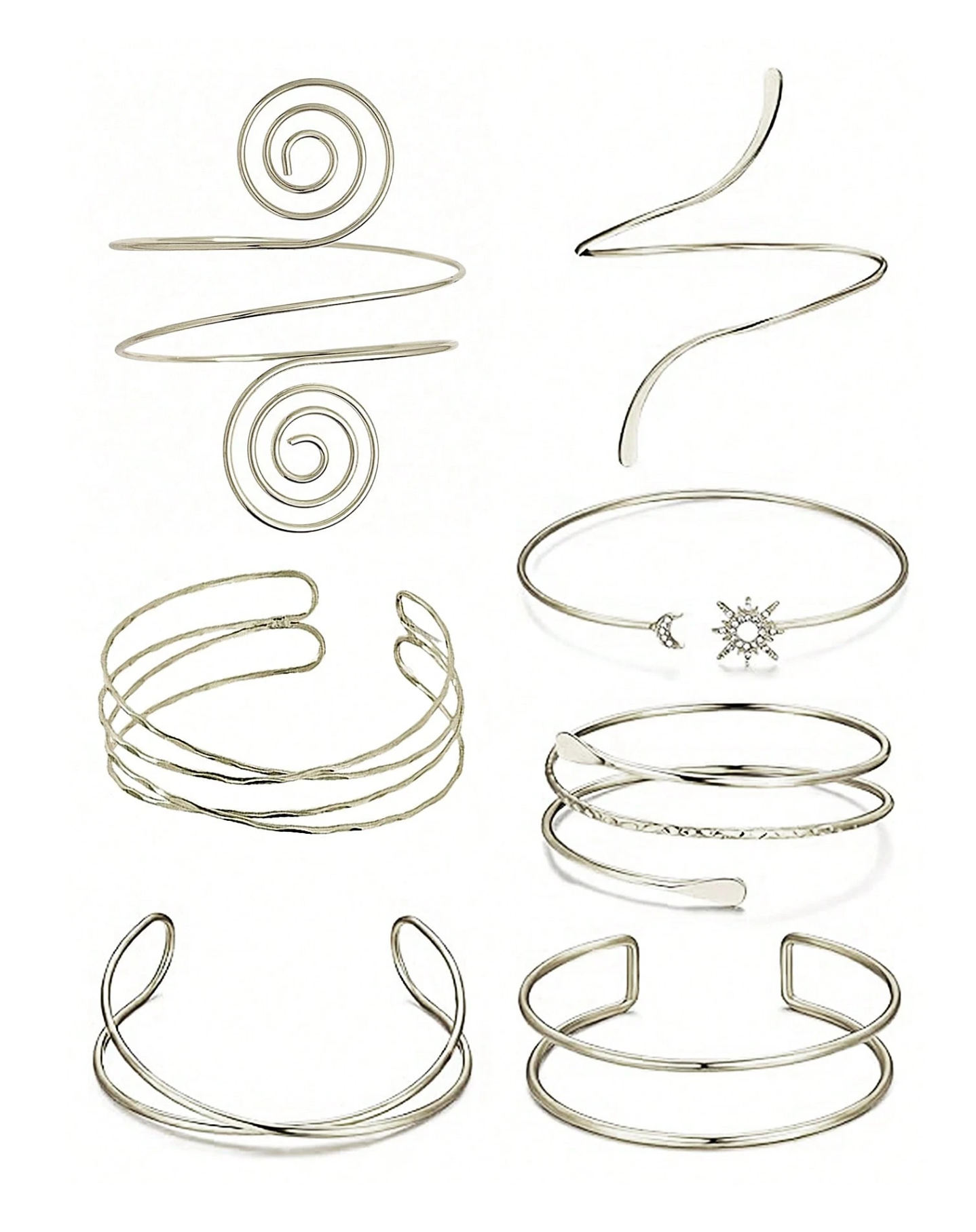 7 Pcs/Set Silver Armet Set Elitaire